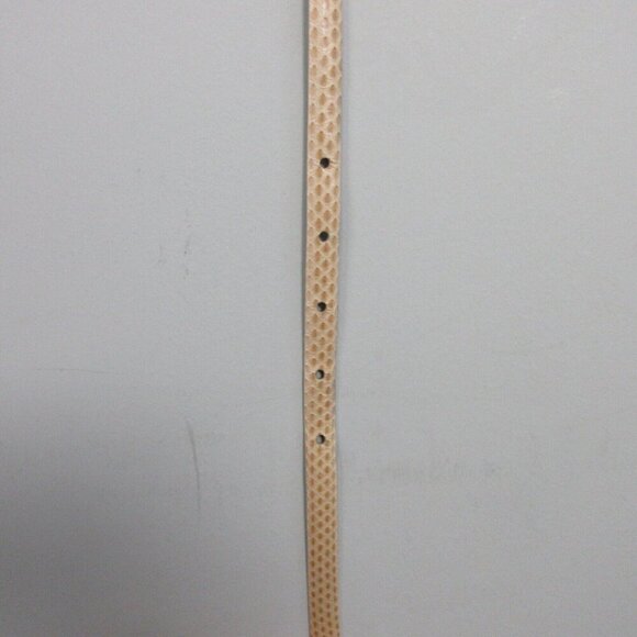 Club Monaco Snake Embossed Genuine Leather Belt Women M Beige Made in Italy 57 - Picture 3 of 6